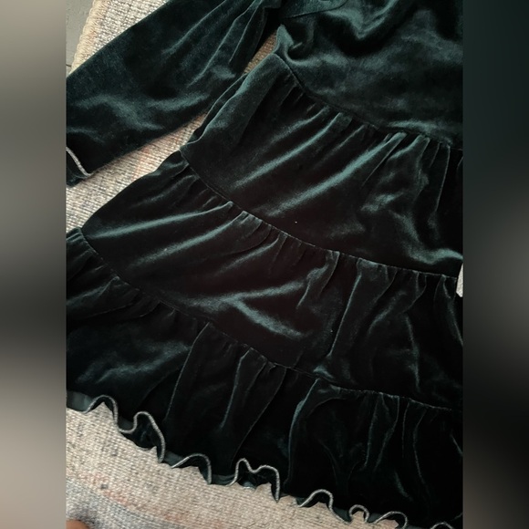 Emerald Green Holiday Dress- 24 months - Picture 7 of 8